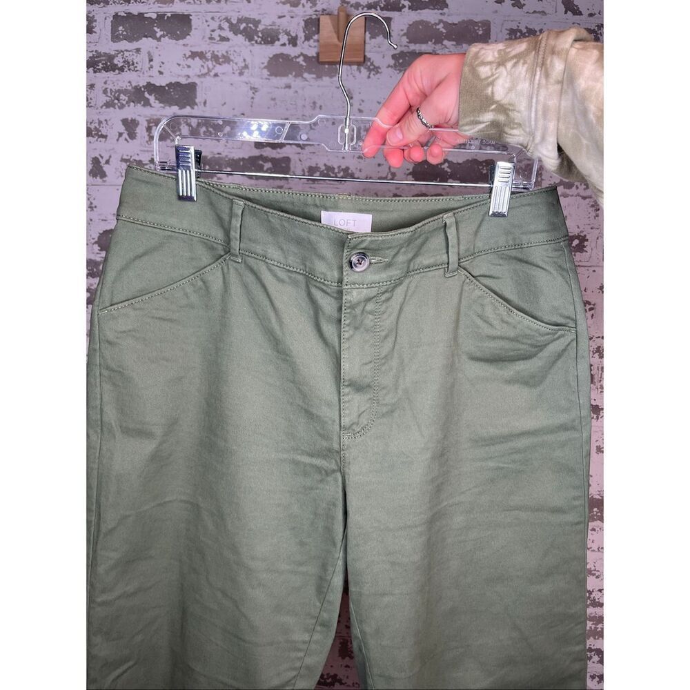 Loft | women straight leg green pants